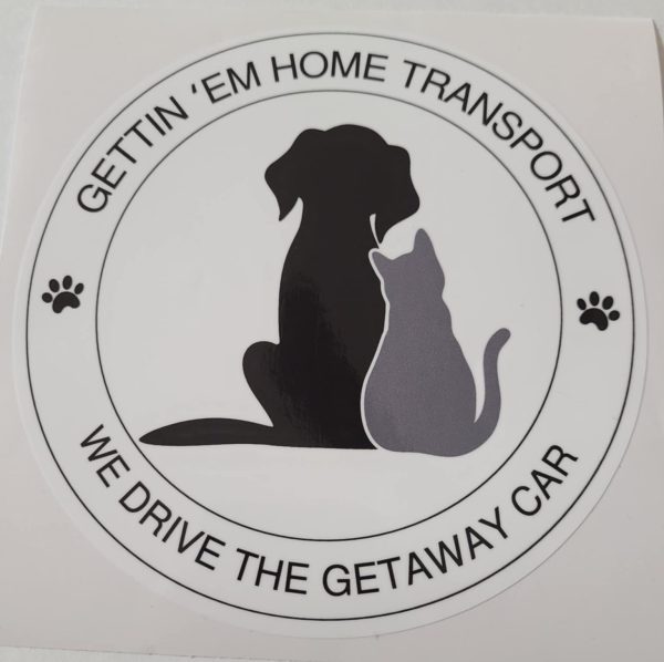 Gettin Em Home Car Decal